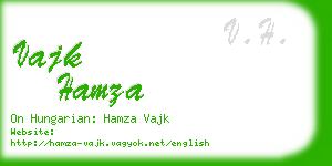 vajk hamza business card